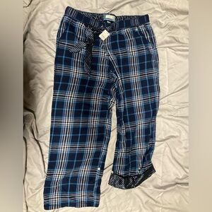Aerie Blue Plaid Pajama Pants